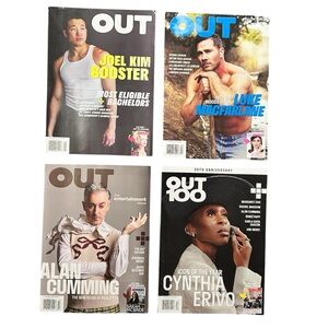 OUT Magazine Lot of 4 – Alan Cumming Cynthia Erivo Luke Macfarlane